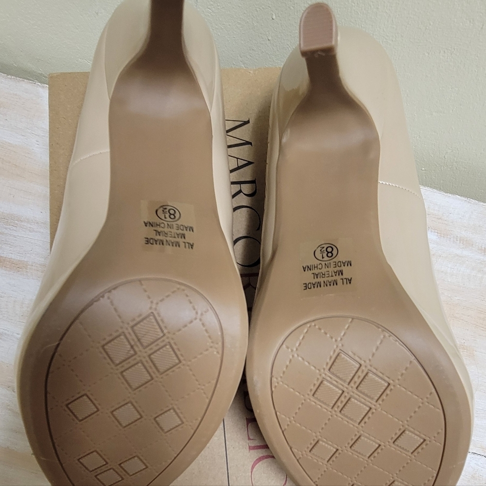 Marco Republic Comfort Beige Heels NEW - Picture 4 of 5